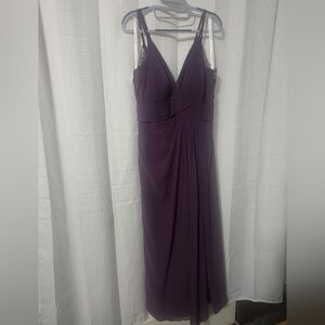 Azazie Maren Allure Sz A 12 Plumb Formal, Wedding, prom Gown.
